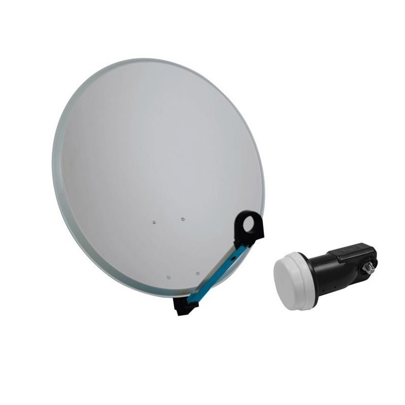 Parabole acier 80 cm + LNB single