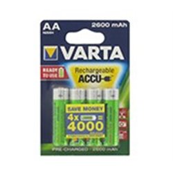 Blister de 4 piles rechargeables