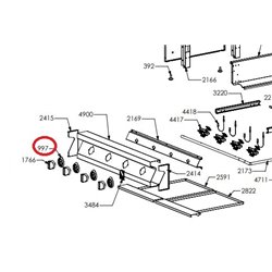 Enjoliveur pour manette d'appareil de cuisson Steel ZS1645