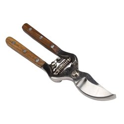 SÉCATEUR AVEC MANCHE EN BOIS - CONTRE-LAME