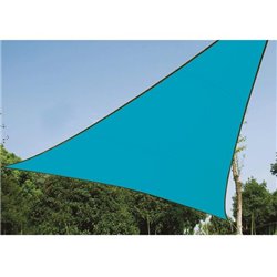 VOILE SOLAIRE - TRIANGLE - 3.6 x 3.6 x 3.6 m - COULEUR : BLEU CIEL