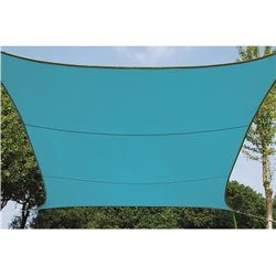 VOILE SOLAIRE - CARRÉ - 5 x 5 m - COULEUR : BLEU CIEL