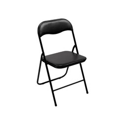 CHAISE PLIANTE - NOIR
