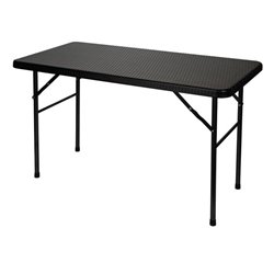 TABLE PLIANTE - IMITATION ROTIN - 120 X 60 X 74 cm