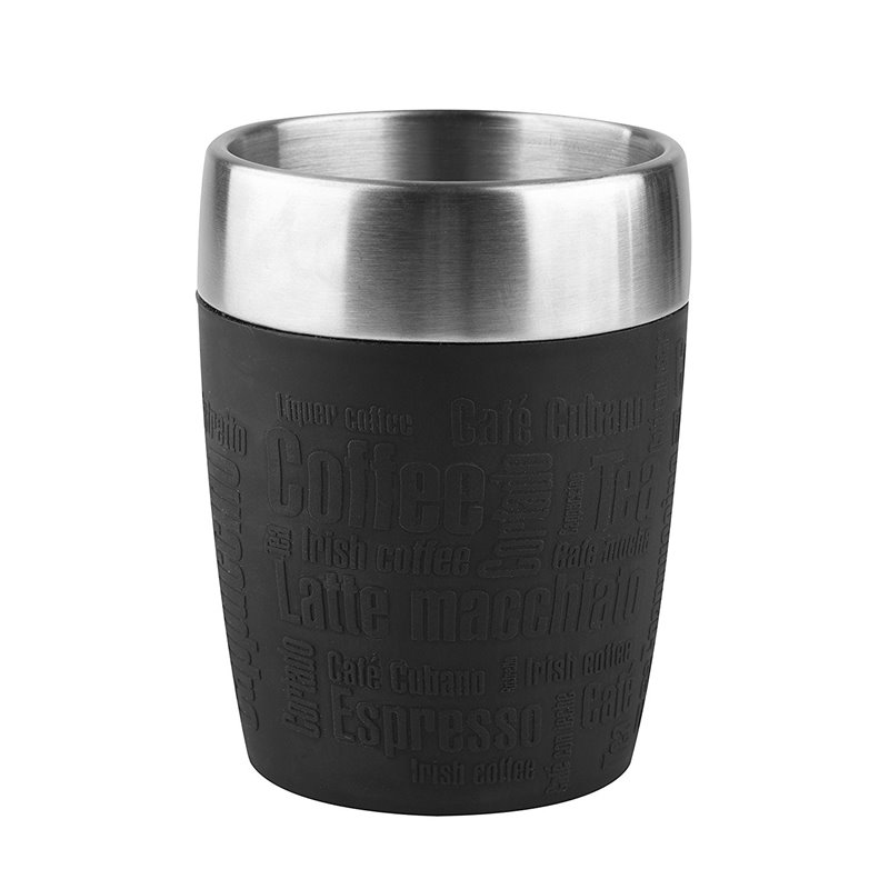 TRAVEL CUP 0.2L inox/noirTEF