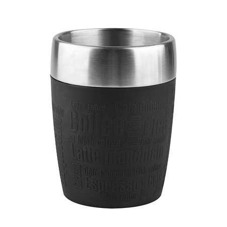 TRAVEL CUP 0.2L inox/noirTEF