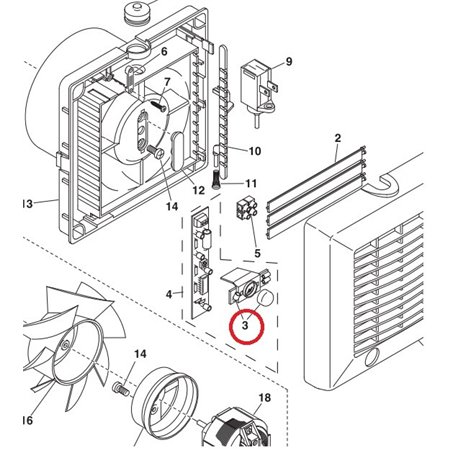 Support de carte pour aérateur Vortice 1653126024