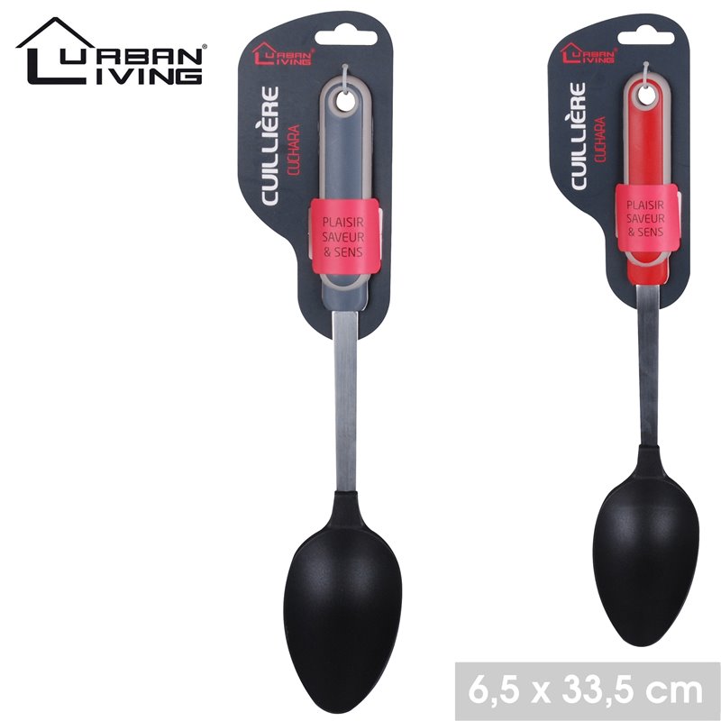 Cuillère en nylon 34 cm Rouge ou Taupe