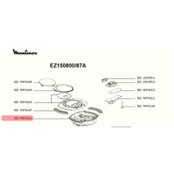 Boitier supérieur pour multi cuiseur extra crisps Moulinex EZ150800, SS-997641