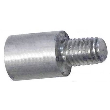 Adaptateur de filetage d'anode en magnésium.  Femelle M8 - Mâle M6.
