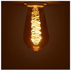 Ampoule LED E27 ST64 filament spirale 4W 2700K