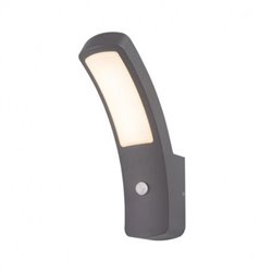 Applique murale LED 12W 550 LM 4000K gris avec détecteur