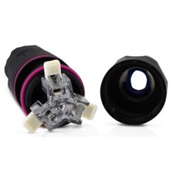 Connecteur étanche automatique IP68 250V 16A noir 3 fils enfichable M/F