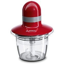 Bosch Electroménager MMR08R2 Mini Hachoir, 400 W, 0.8 littres, Rouge/Gris