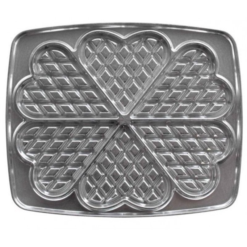 Jeu de plaques coeurs 6 gaufres Lagrange 030521