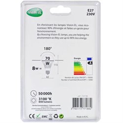 Ampoule LED E27 - Bulb - 8W...