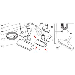 Brosse combiné aspirateur hoover