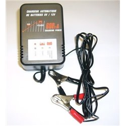 Chargeur automatique de batterie 6V/12V 600mA