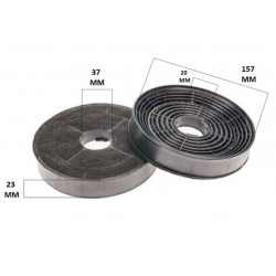 Jeu de 2 filtres charbon...