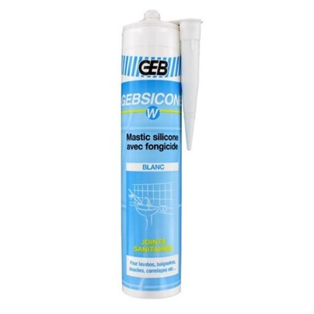 Silicone Sanitaire - -50 à + 152°c - blanc