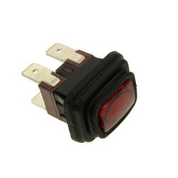Interrupteur marche / arrêt – rouge – 4 cosses – 16A – pour nettoyeur vapeur Vaporetto - Polti – POM0005243