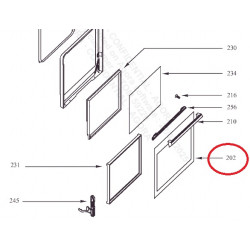 Vitre extérieure pour porte...