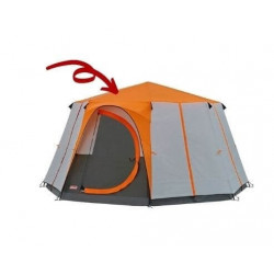 Toile orange pour tente...