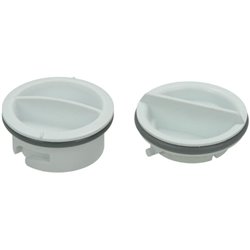 Kit de 2 bouchons pour bac à produits de lave-vaisselle- Indésit C00051755