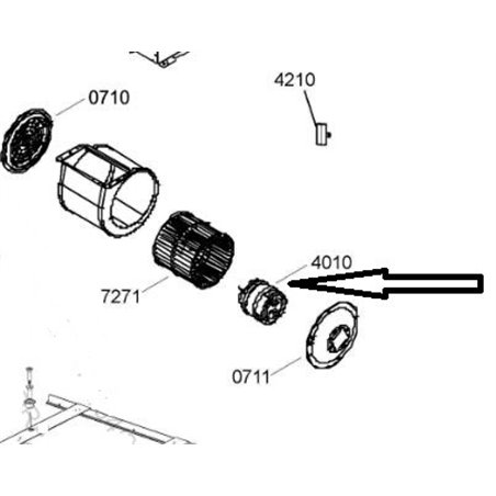 482000009798 Whirlpool Moteur de hotte