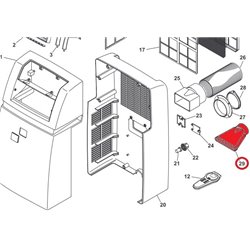 Embout sortie air chaud Vortice 1019000041