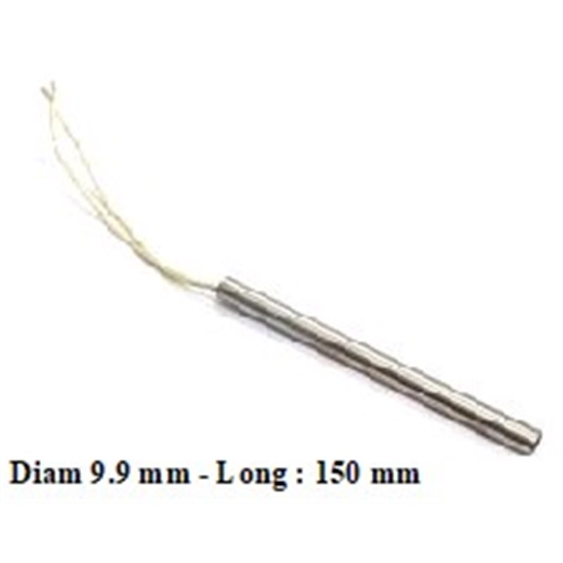 Résistance 250W poêle à pellet Diam 9.9 mm - Long : 150 mm