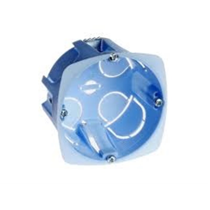 Boite d'encastrement - cloison sèche - vis - 1 poste - prof. 50mm EUR'OHM 52043