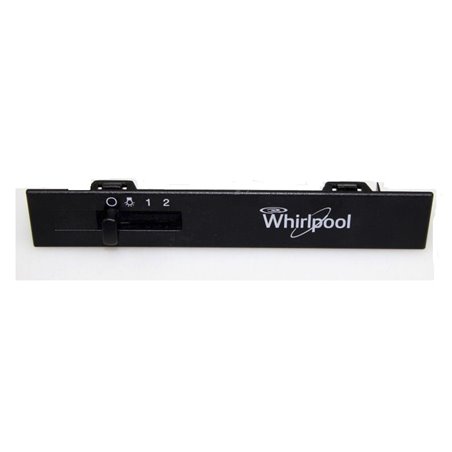 Bandeau avec bouton pour hotte Whirlpool 481245310972