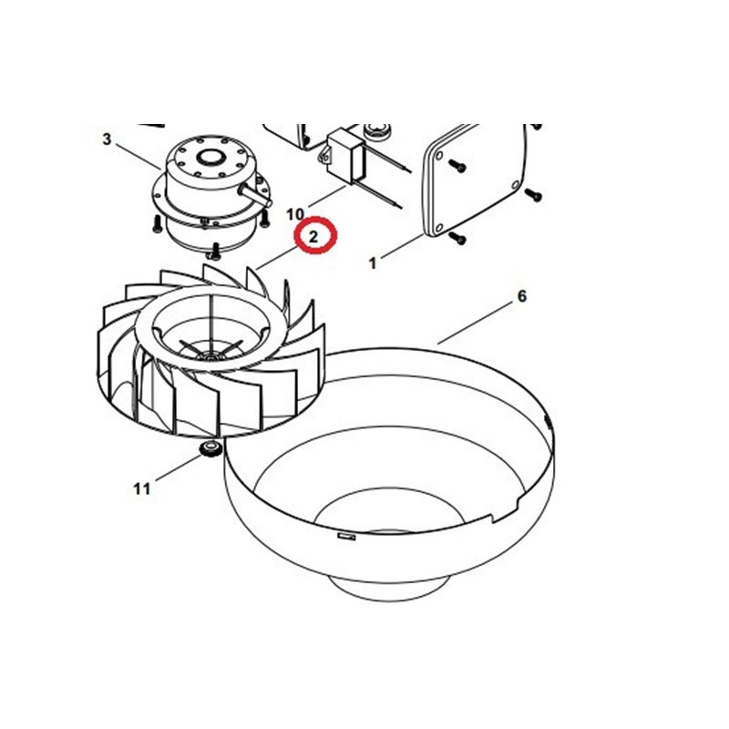 Turbine pour aérateur Vortice 1.205.132.014