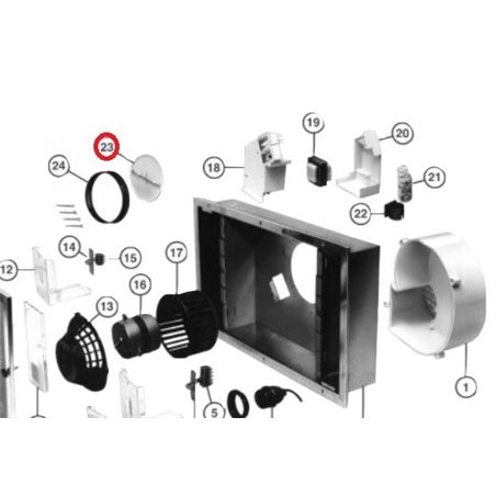 Kit fermeture pour hotte Vortice 1644000076